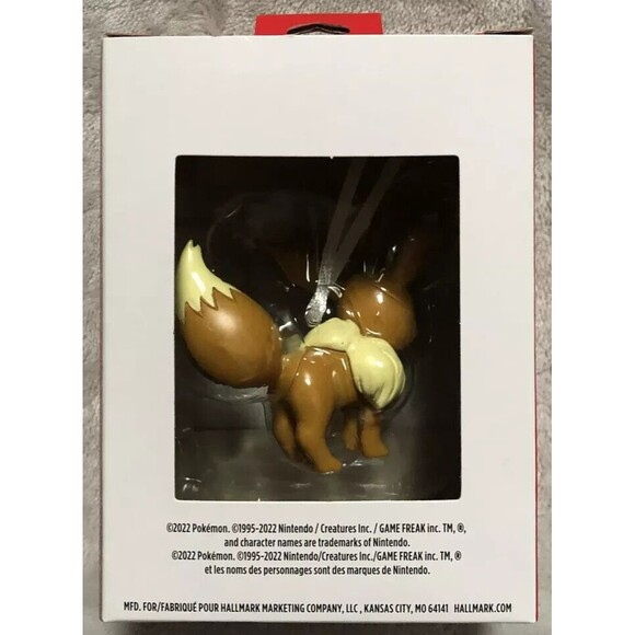 NEW Hallmark EEVEE Pokemon Resin Collectible Christmas Tree Ornament 3in Tall‎ - Picture 4 of 4
